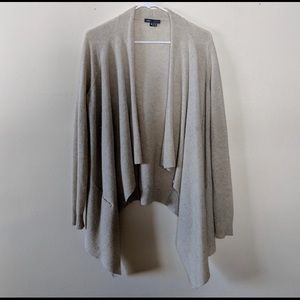 Vince cashmere drape front sweater